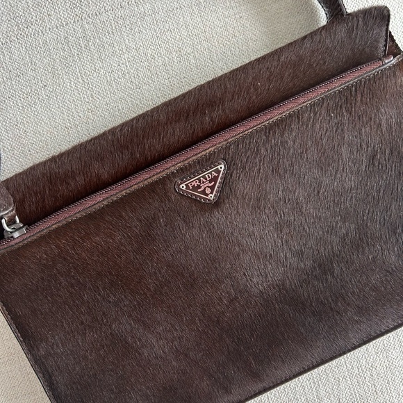 Prada vintage archive brown pony hair shoulder bag - Picture 3 of 10